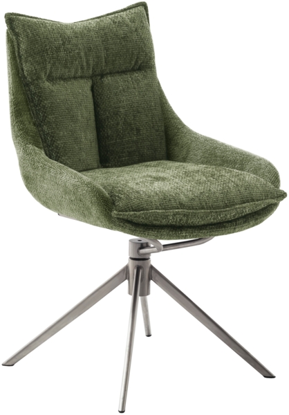 2er Set Sesselstuhl Parker, 360° drehbar - Oliv / Schwarz Bild 11