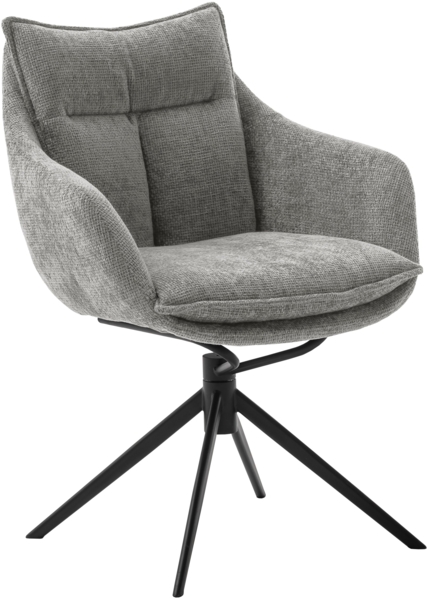 2er Set Sesselstuhl Parker, 360° drehbar - Oliv / Schwarz Bild 4