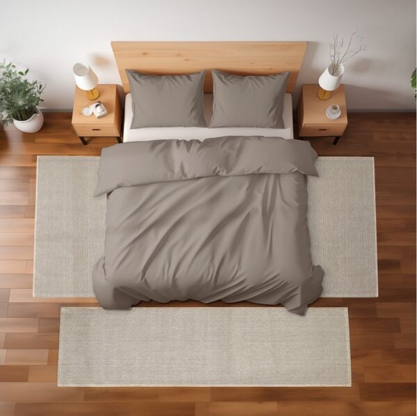Carpettex Kurzflor-Bettumrandung Bordüre Design, Höhe 7 mm, (Bett-Set, 3-tlg, Bettvorlage), Schlafzimmer Teppich Bettumrandung Läufer Set 3 teilig