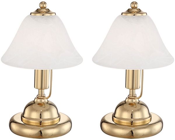 2er Set LED Tischlampen, Touchschalter, H 27 cm