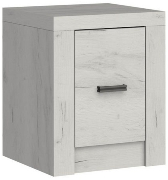 MIRJAN24 Nachttisch Indianapolis I24 (mit Drehtür), Metall Griffe Bild 4