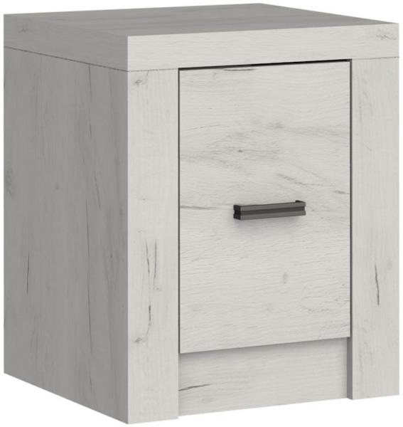 MIRJAN24 Nachttisch Indianapolis I24 (mit Drehtür), Metall Griffe Bild 1