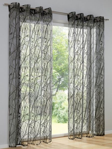 heine Gardine Dekostore (1 St), Ösen, transparent, Fensterdekoration