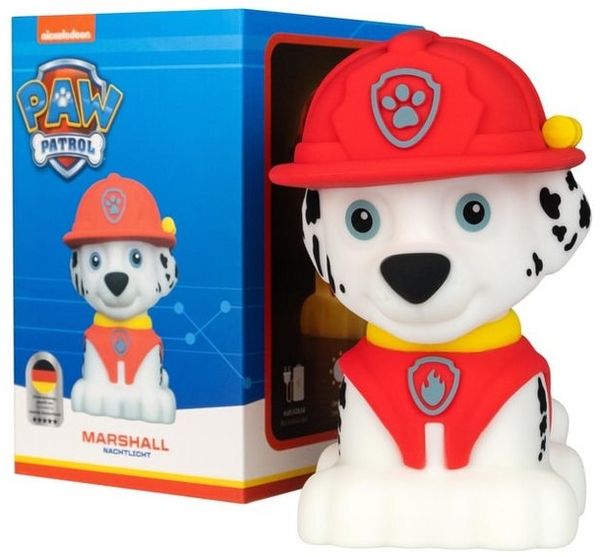 MegaLight Nachtlicht MegaLight LED Paw Patrol Marshall Nachtlicht mit, Inkl. Leuchtmittel, Dimmbar nicht Smart Home-fähig ohne Bewegungsmelder