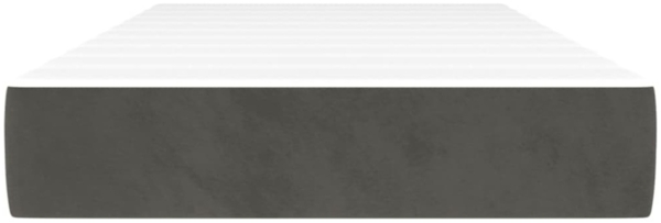 vidaXL Taschenfederkernmatratze Dunkelgrau 90x190x20 cm Samt 347709 Bild 2