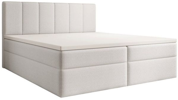 Luxusbetten24 Boxspringbett Aurelia Bouclé, mit Stauraum