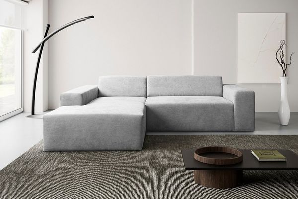 WERK2 Ecksofa Zeus-L Breite: 253 cm, modern & zeitlos, bequemes Sofa, moderne Optik mit abgerundeten Kanten