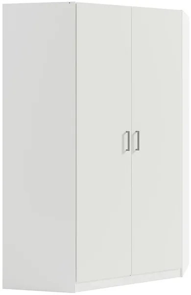 Vente-unique - BELOMY Wardrobe and walk-in wardrobe Holz, Platte Weiß - B 117,5 cm x H 197,5 cm x L 117,5 cm