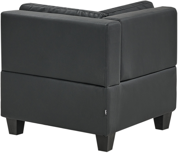 Eckmodul UNSTAD Kunstleder Schwarz Bild 5