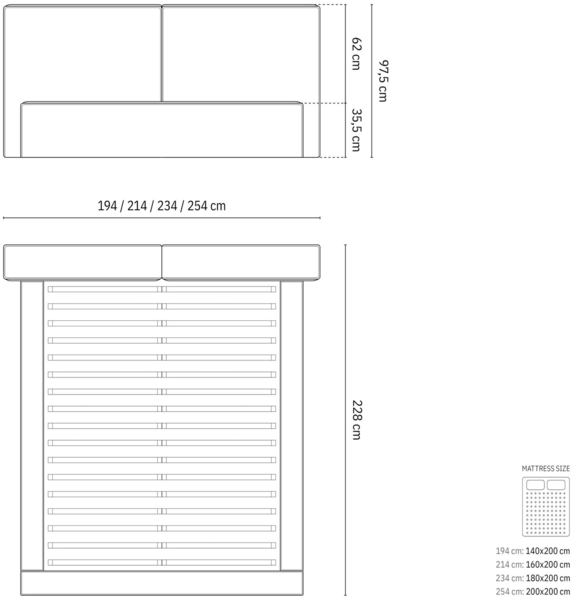 Micadoni Bett Jodie Boucle Baloo Hellgrau 180x200 Bild 8