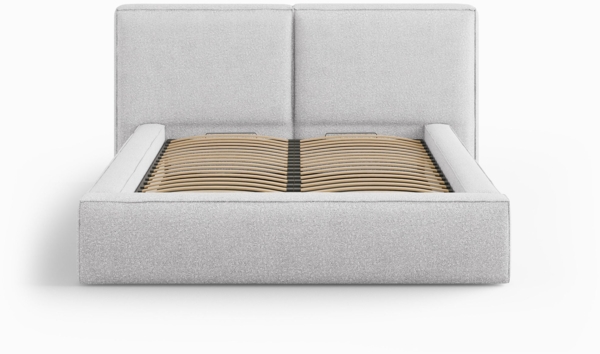 Micadoni Bett Jodie Boucle Baloo Hellgrau 180x200 Bild 3