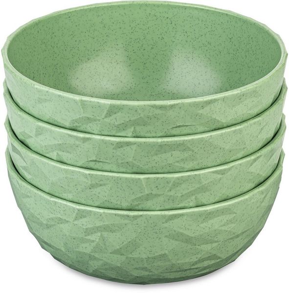 KOZIOL Schale CLUB BOWL, Kunststoff, (Set, 4-tlg), 700 ml, spülmaschinengeeignet, melaminfrei, CO² neutrale Produktion