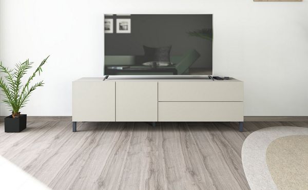 borchardt Möbel Lowboard Sophia, TV-Schrank Breite 152 cm, Metallfüße, grifflose Optik