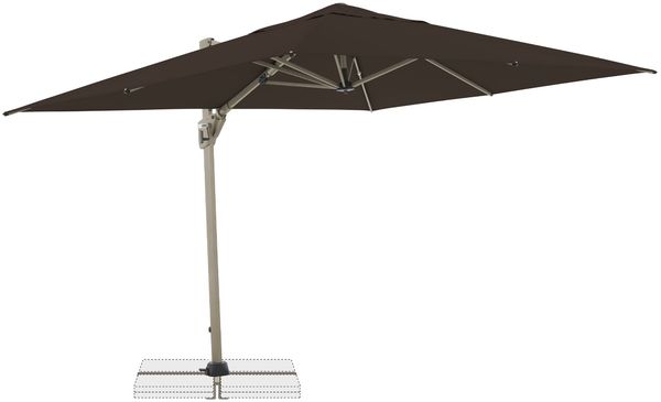 Doppler Sonnenschirm / Pendelschirm "Active 260x350 Side Edition", braun, 260x350 cm
