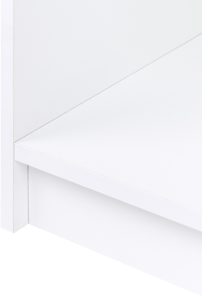 Bücherregal mit 3 Ebenen ZEHNA 117 cm Weiß Bild 6