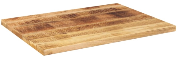 vidaXL Tischplatte 80x60x3,8 cm Rechteckig Raues Massivholz Mango 371403