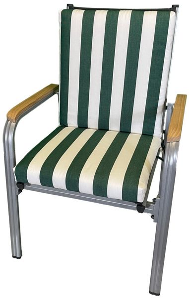 Niederlehner-Auflage LORD grün stripes 100x50x9cm