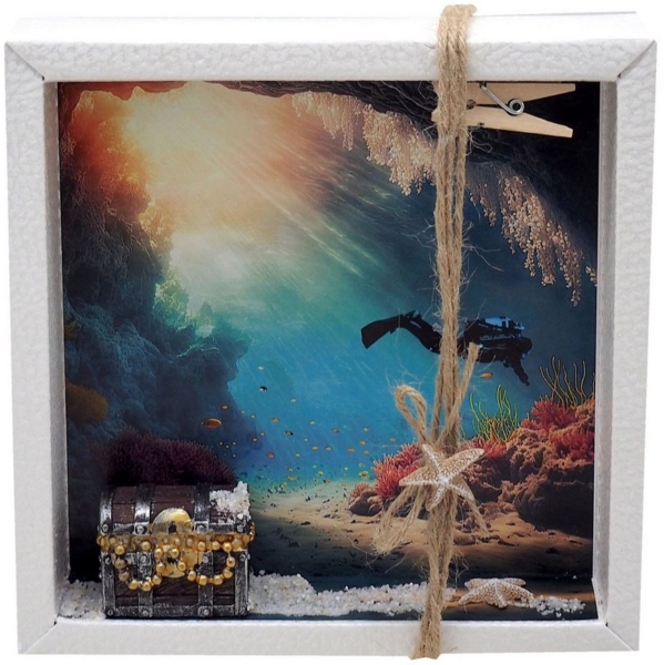 ZauberDeko Geschenkbox Geldgeschenk Box Tauchen Taucherausrüstung Tauchschein Schnorcheln