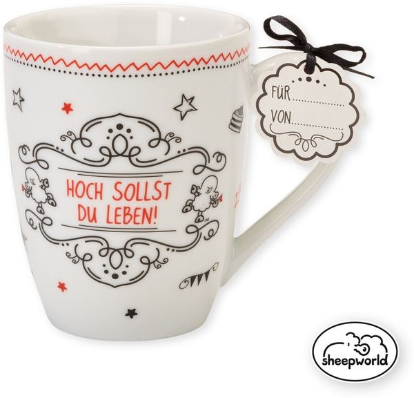 Sheepworld - Lieblingstasse "Hoch sollst du leben" 59266 Tasse Nr. 10 Kaffeetasse