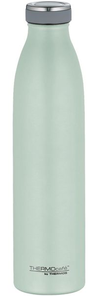 THERMOcafé by THERMOS TC BOTTLE pastell mint grün matt 0,75l, Isolierflasche aus Edelstahl, kohlensäurefest, 12h heiß 24h kalt, Auslaufsicher, für Schule, Unterwegs & Büro