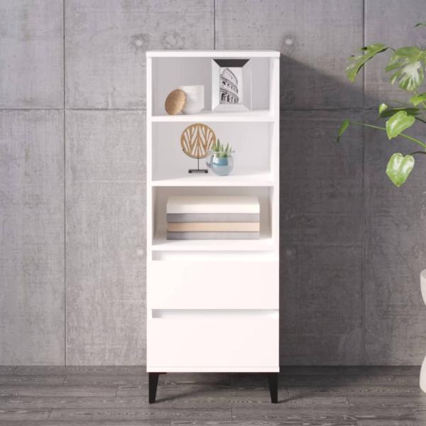 vidaXL Highboard Weiß 40x36x110 cm Holzwerkstoff 821244