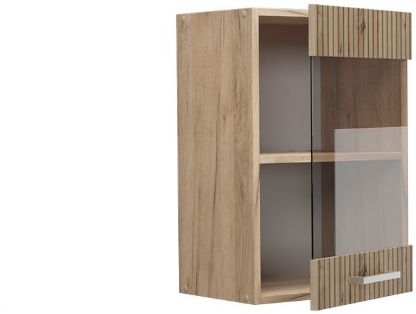 Küchenglasschrank R-Line Artisan-Eiche 40 cm Vicco Bild 4