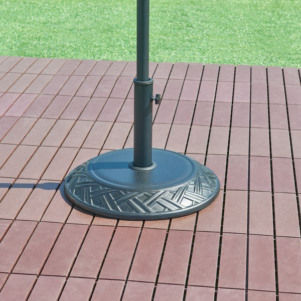 Sonnenschirmständer Bisegna Beton Ø50x7cm Schwarz 25 kg [casa. pro]