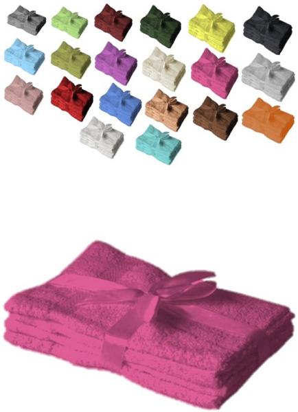Handtuch 4er Set 50 x 100 cm Pink