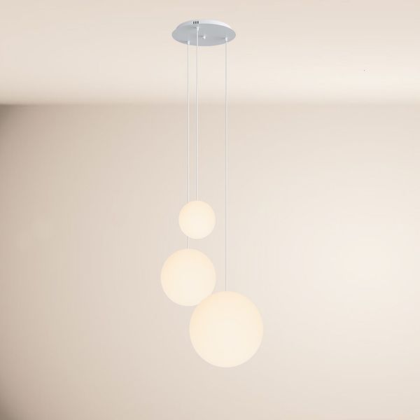 s.luce Orb 3-flammige Galerieleuchte Modular Weiß