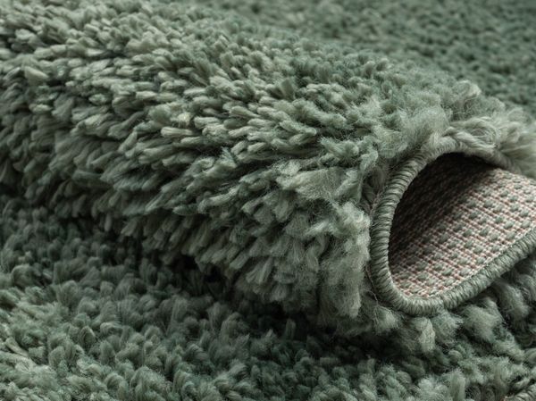 Hochflor Teppich SHAGGY hellgrün rechteckig diverse Größen