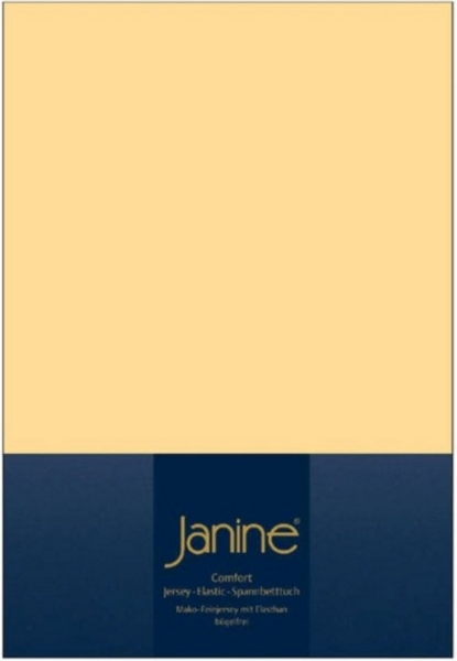 Janine 5002 Elastic-Jersey-Spannbetttuch 23 vanille 140x200-160x220