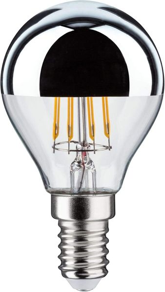 Paulmann 286. 67 LED Tropfen 4,8 Watt E14 Kopfspiegel Silber Warmweiß dimmbar