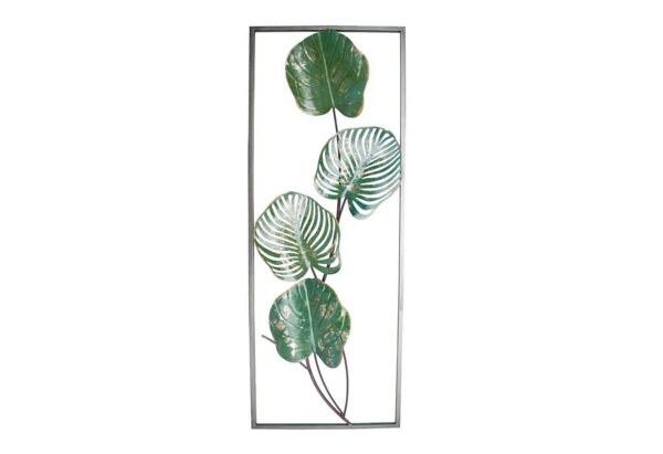 NTK-Collection Wanddekoobjekt Wanddeko Silhouette Green (Stück, 1 St, 1 Wanddeko), Wandbild Metall 3D-Optik