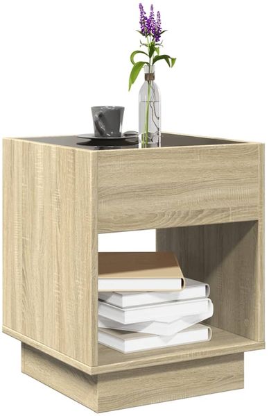 vidaXL Couchtisch mit Infinity-LED Sonoma-Eiche 40x40x50 cm 847646 Bild 5
