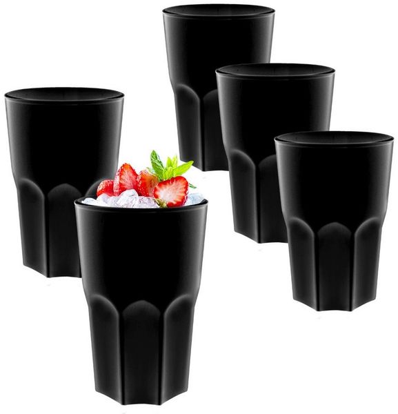 Doimoflair Cocktailglas Doimoflair Cocktailglas Graniti aus Kunststoff Plastik Mehrwegbecher, 5-tlg.