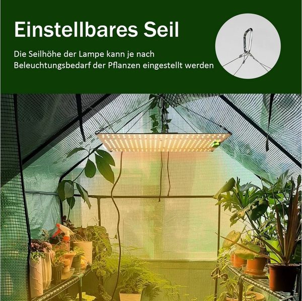 Rosnek Pflanzenlampe LED Vollspektrum, dimmbar, hocheffizient,120W/150W, LED fest integriert, Indoor-Pflanzenlampe, Ultradünnes Design, LM281B, für Zimmerpflanzen