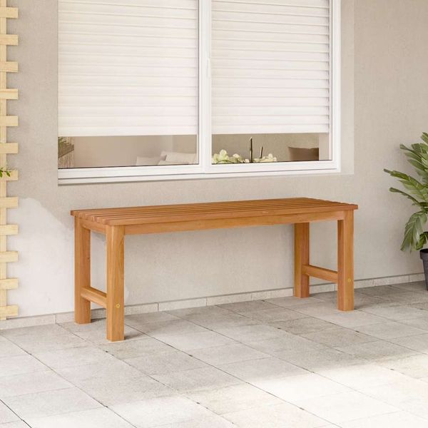 vidaXL Gartenbank 114 cm Massivholz Teak 316626