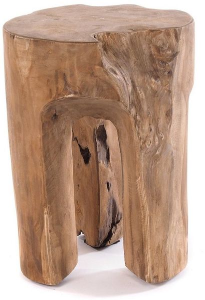 DESIGN DELIGHTS Hocker BAUMSTAMM HOCKER "LOG", 41x29 cm (HxB), natur, Sitzhocker, Holz