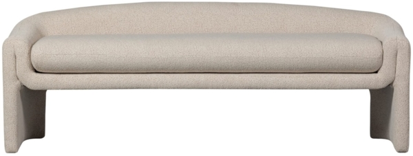 BePureHome Bank Zone aus Webstoff, Beige, 160 x 52 x 60 cm