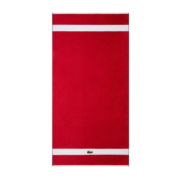 Lacoste Frottier Handtücher Casual|Handtuch 55x100 cm| rouge