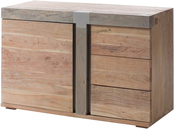 Sideboard Akazie 115x45x75 beige lackiert Amsterdam #109