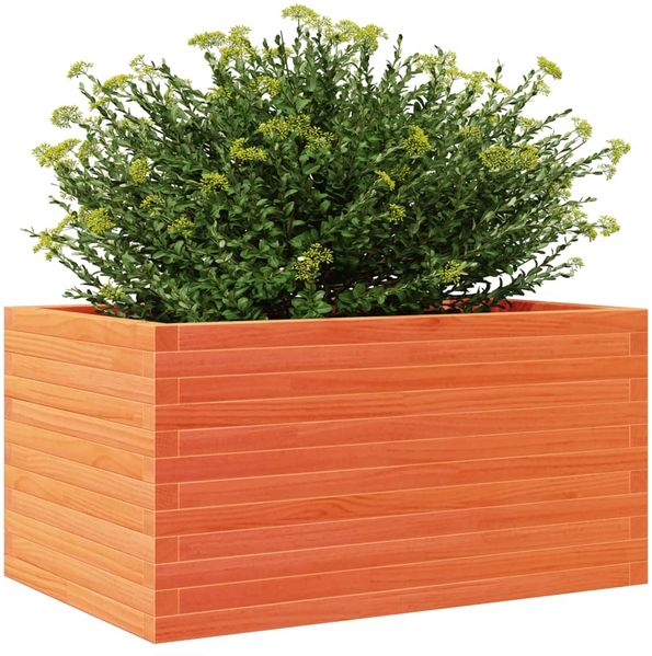vidaXL Pflanzkübel Wachsbraun 90x60x46 cm Massivholz Kiefer 3282456 Bild 4