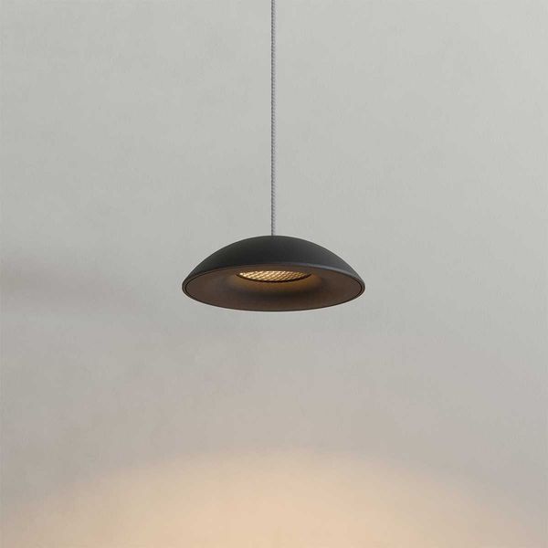 s.luce Santa Air LED-Hängeleuchte Ø 11cm Dimmbar Schwarz