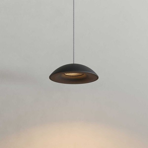 s.luce Santa Air LED-Hängeleuchte Ø 11cm Dimmbar Schwarz