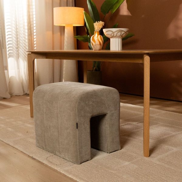 Bronx71 Modularer Hocker Seth Chenille taupe