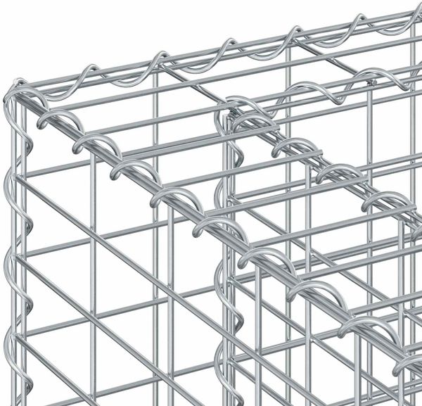 vidaXL Gabionen Hochbeet 3 pcs Silber 250 x 50 x 150 cm 3422235 Bild 9