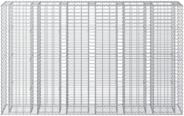 vidaXL Gabionen Hochbeet 3 pcs Silber 250 x 50 x 150 cm 3422235 Bild 6