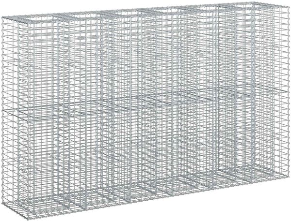 vidaXL Gabionen Hochbeet 3 pcs Silber 250 x 50 x 150 cm 3422235 Bild 2