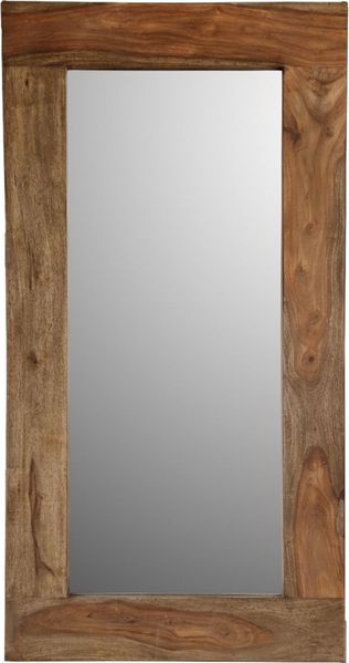 Spiegel Sheesham 115x3x60 grau geölt NATURE GREY #01