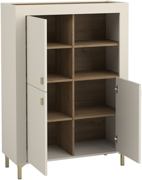 Jugendzimmer-Set Mossa II (Farbe: Cashmere / Cashmere + Eiche Whisky + Cloud 82) Bild 5